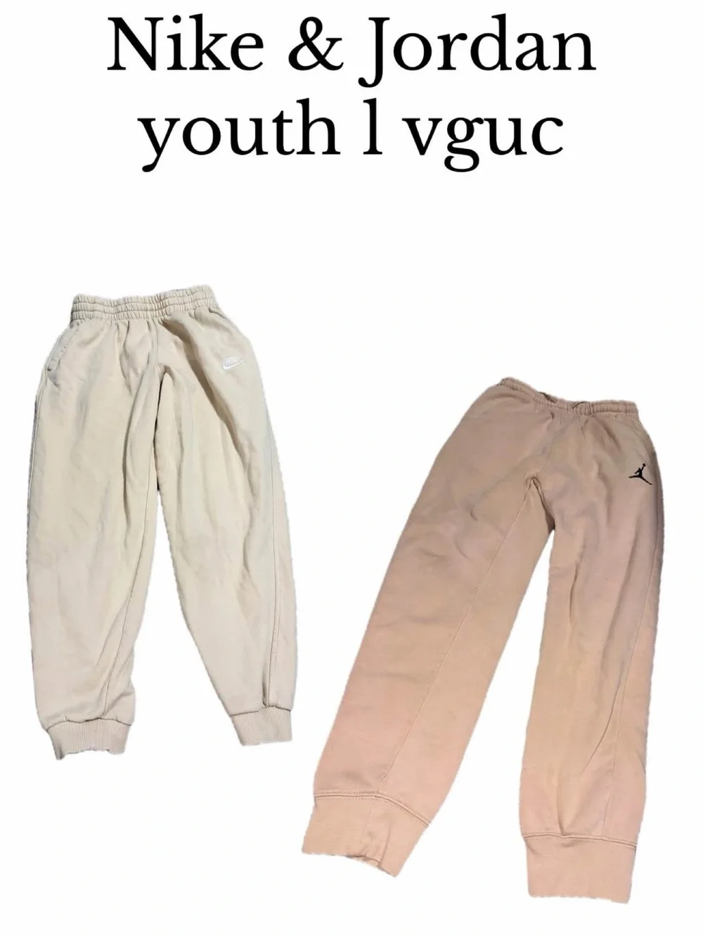 Nike and Jordan youth large sweatpants jogger bundle